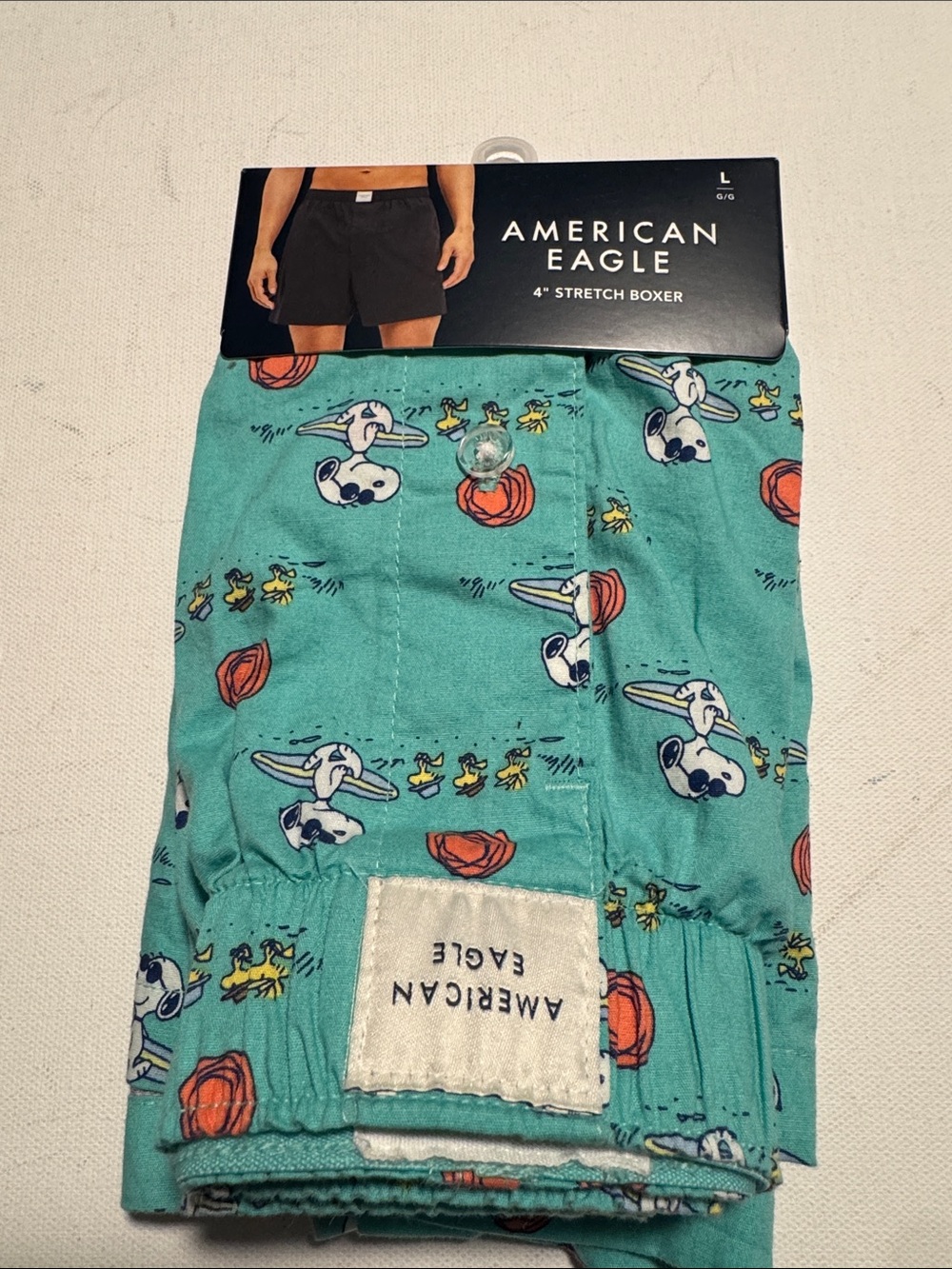 Snoopy Boxers Mens Large American Eagle Beach